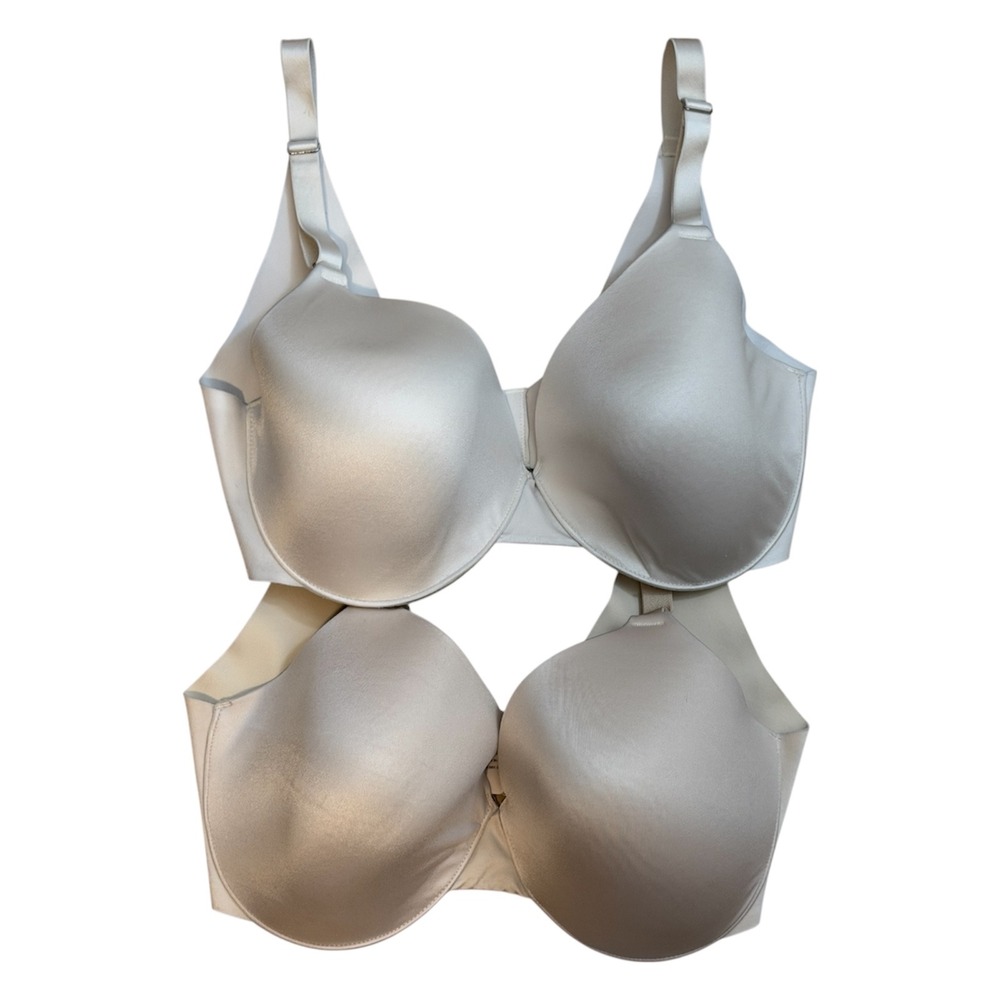 Soma Vanishing Back Full Coverage Bra Women 34DDD Underwire Adjustable 2 Pack